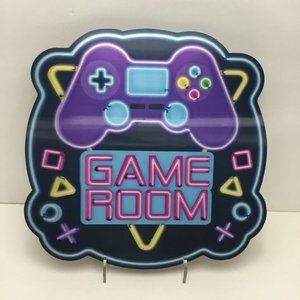 Game Room Lenticular Sign Retro Home Decor 14” x 14” New